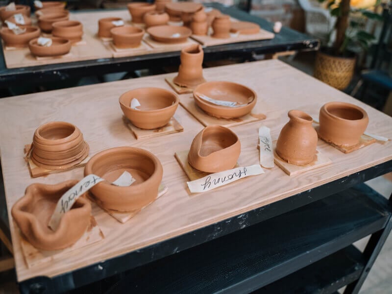 Unpainted ceramics